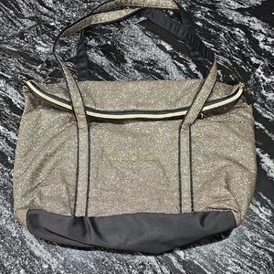 Victoria's Secret Glittery Gold and Black Tote